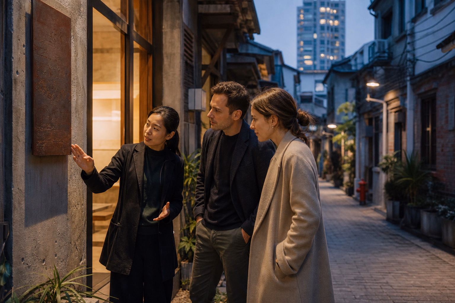 A guide and traveler shape a tailored route in Shanghai